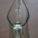 Carafe/pitcher signed Biot blown glass