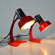 Set de 2 lampes de table vintage orange / lampes de chevet 'Maxam'