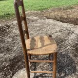 Set of 4 straw chairs