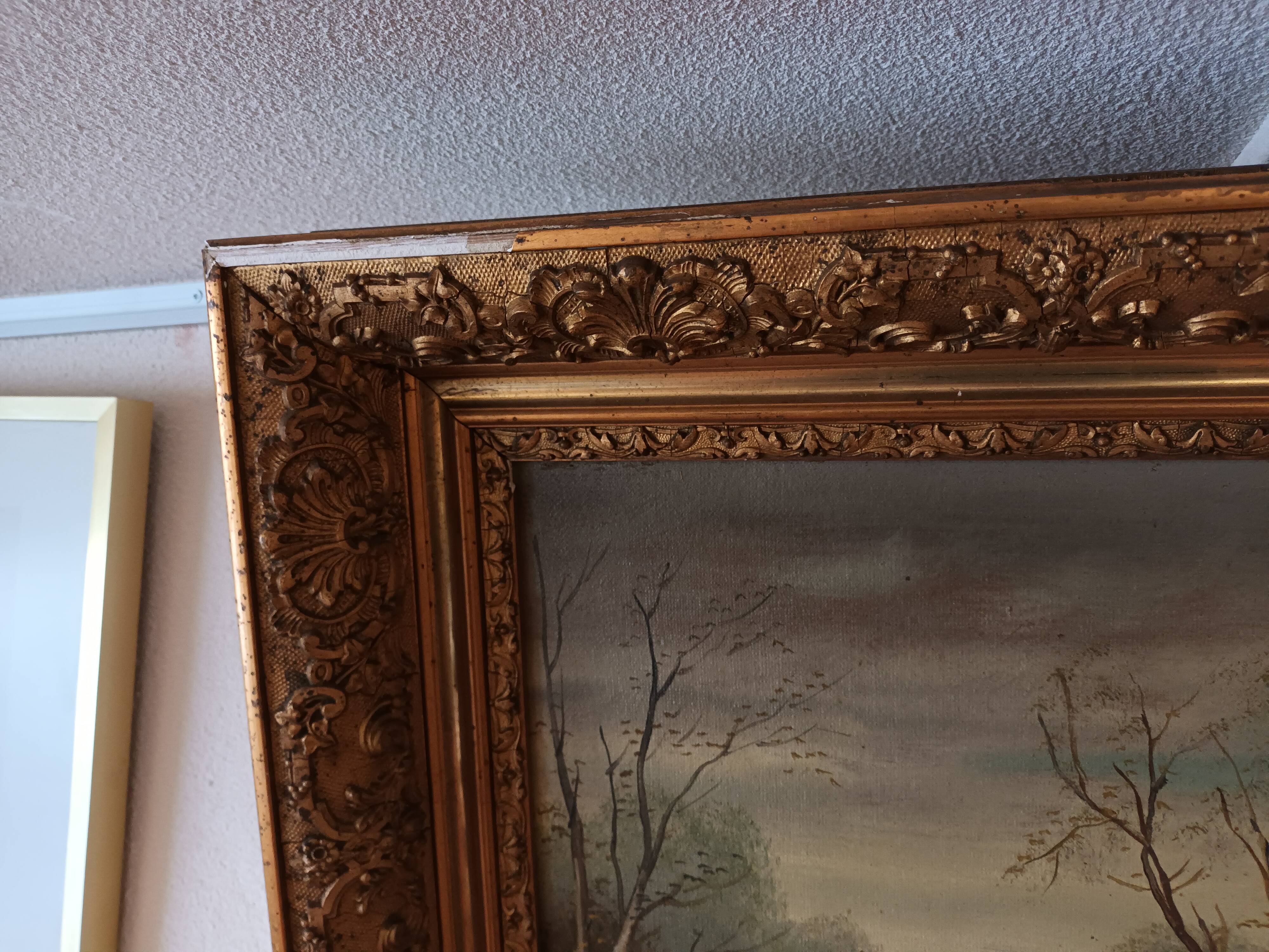 Tableau sous bois XIX ème