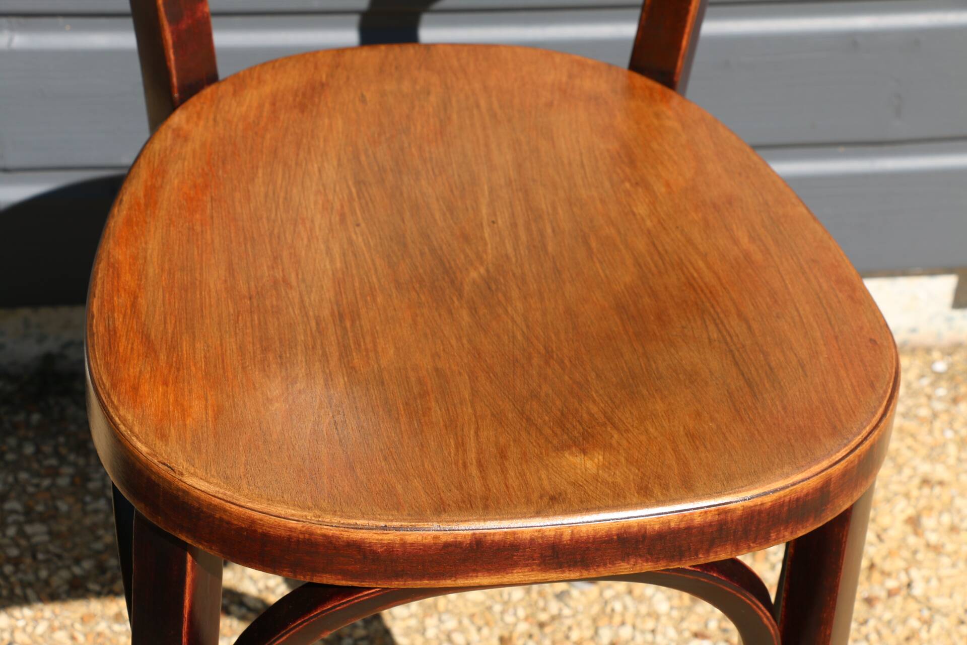 3 Baumann chairs with wide backs No. 30, dark beech