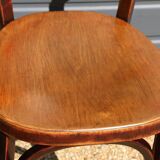 3 Baumann chairs with wide backs No. 30, dark beech