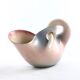 Light Pink Lacquered Terracotta Centerpiece Model Nr 610 by Vibi, Turin, Italy