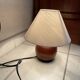 Lampe boule en bois