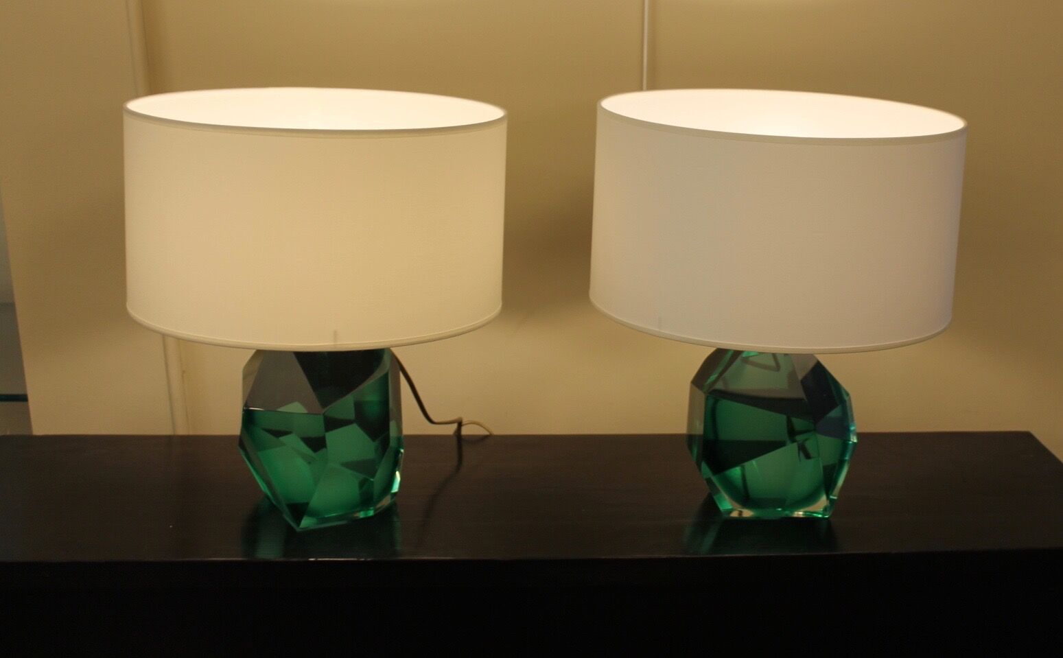 Pair of murano lamps, XX th