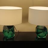 Paire de lampes murano, XX ème