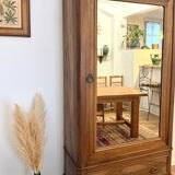 Walnut Bonnetière wardrobe