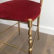 Chiavari chair in brass