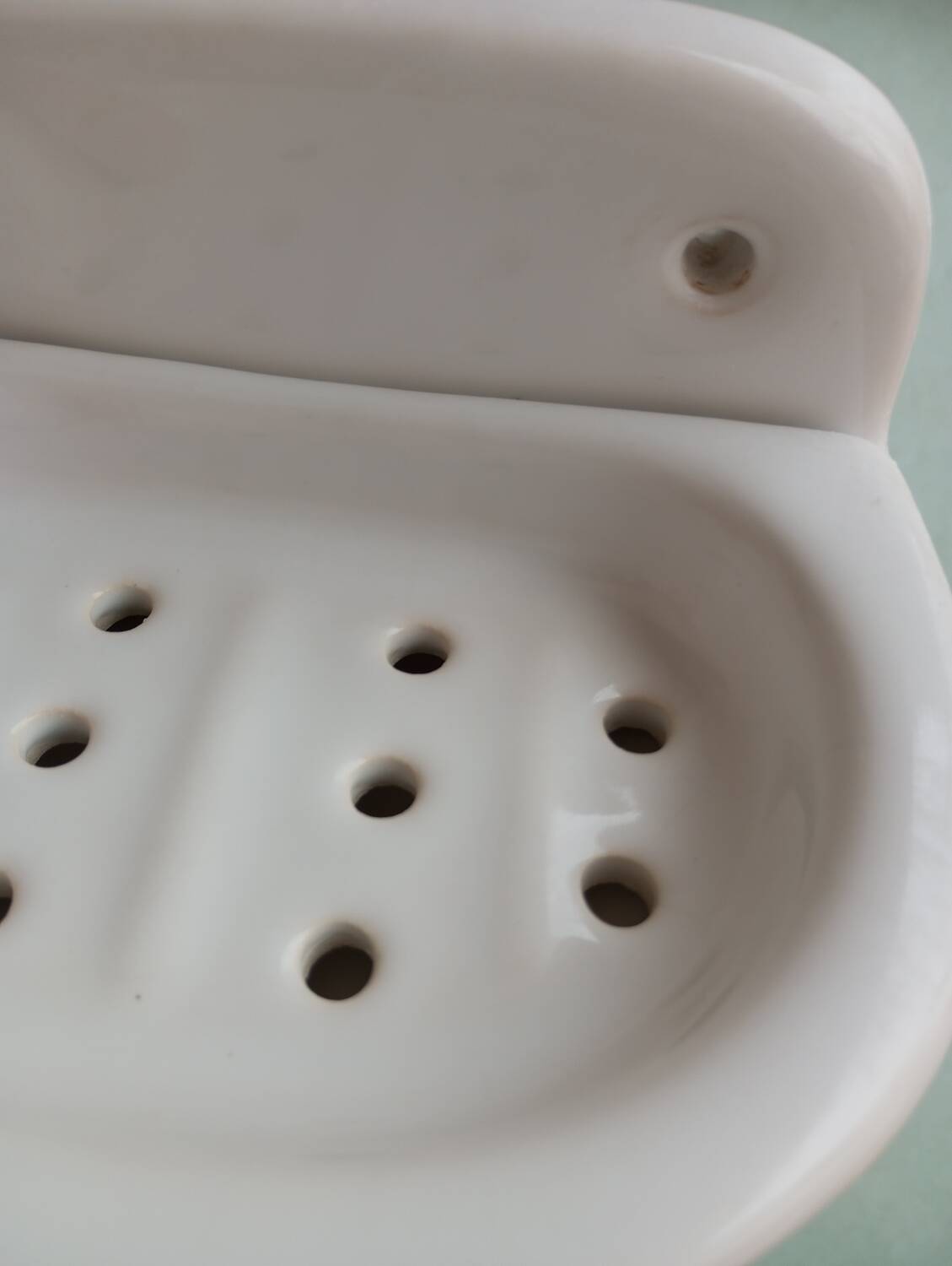 Ceramic soap dish and coat hook