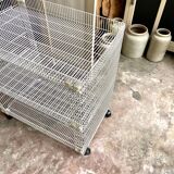 White metal service on wheels trolley