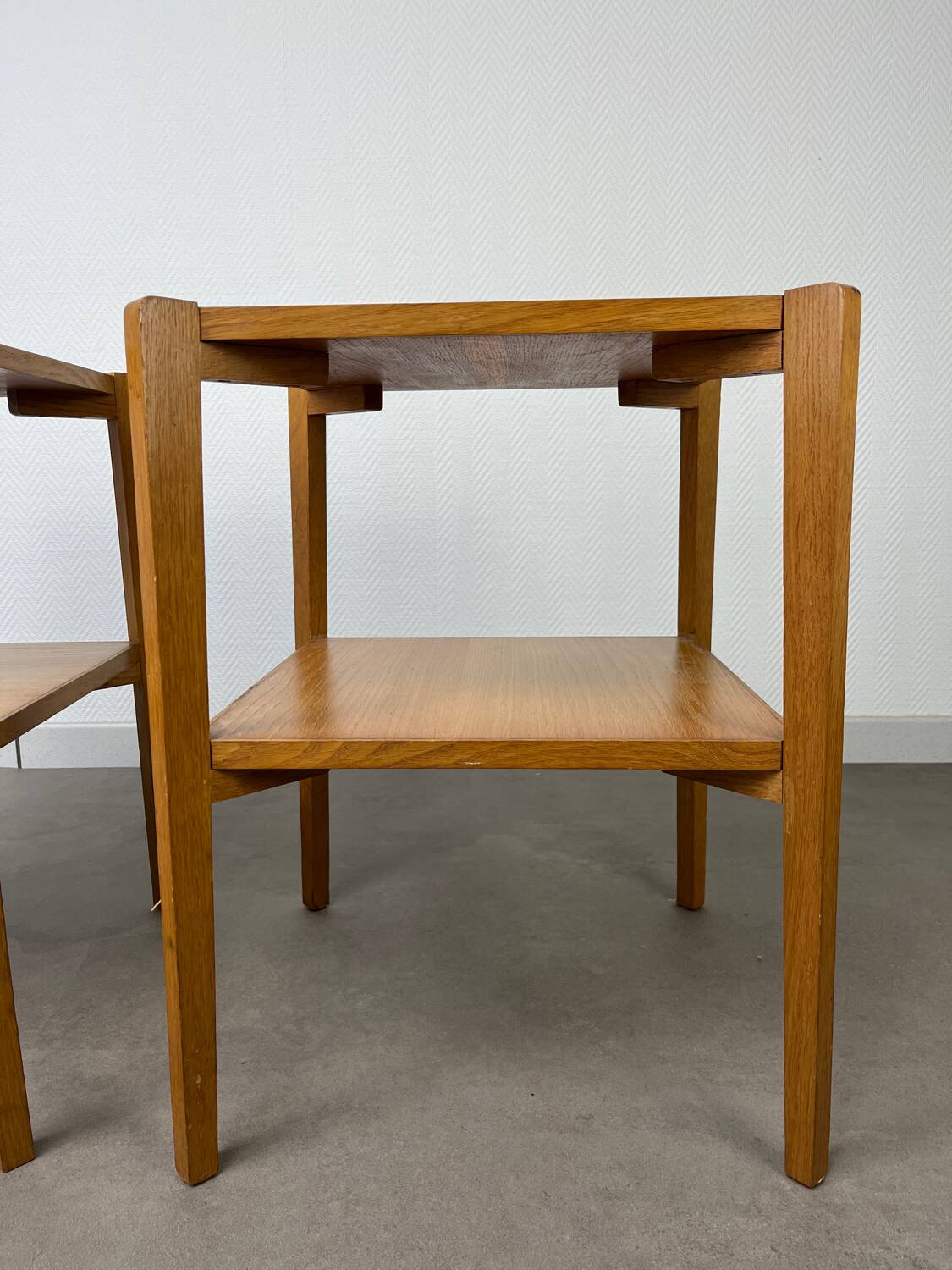 Pair of 1950s modernist side tables.