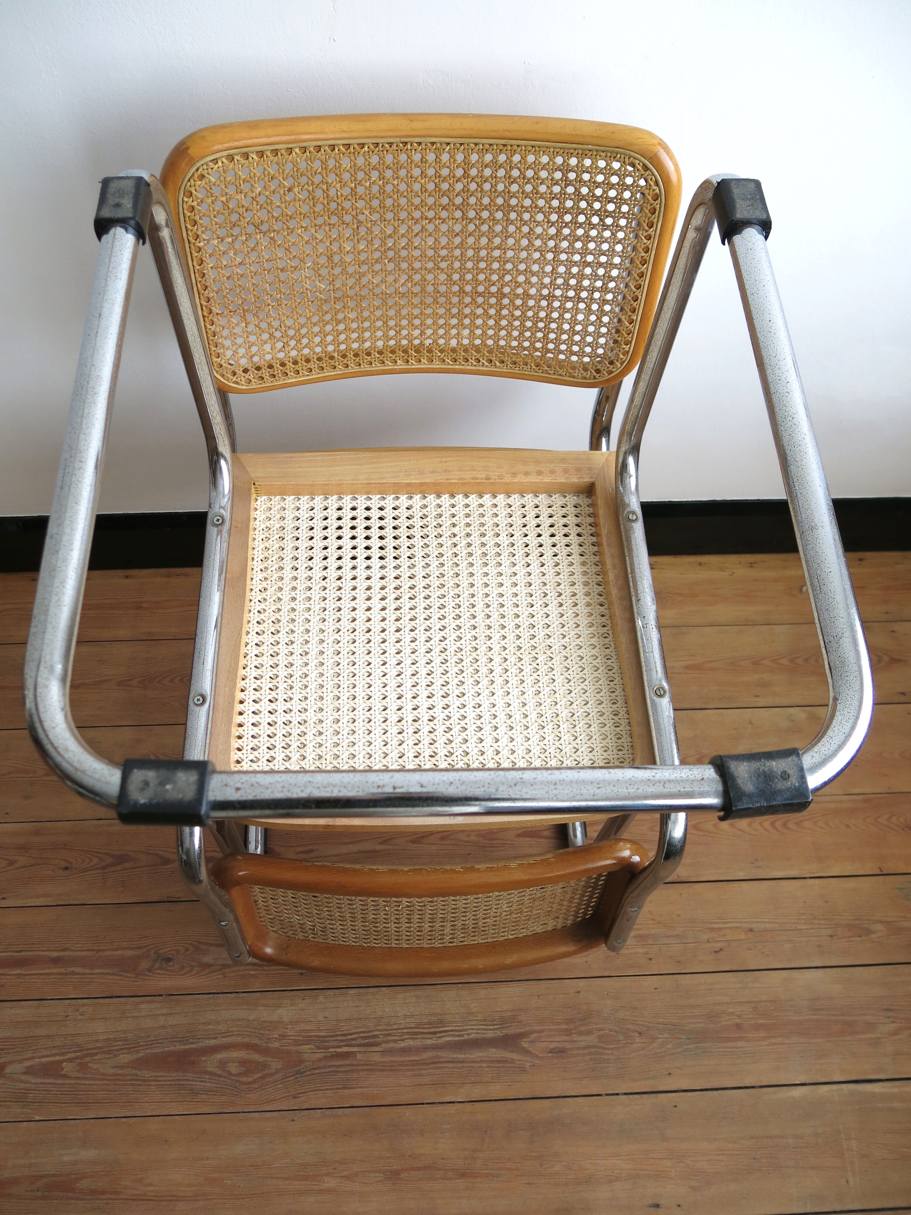 Duo of chairs Cesca B32 by Marcel Breuer