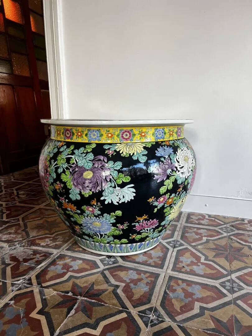 Pot de fleurs XXL asiatique