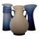 Trio of vintage glass paste vases from the 70s