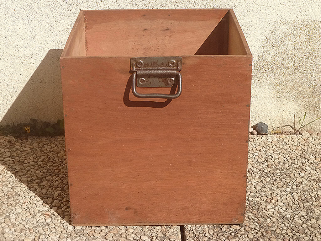 Wooden industrial crate