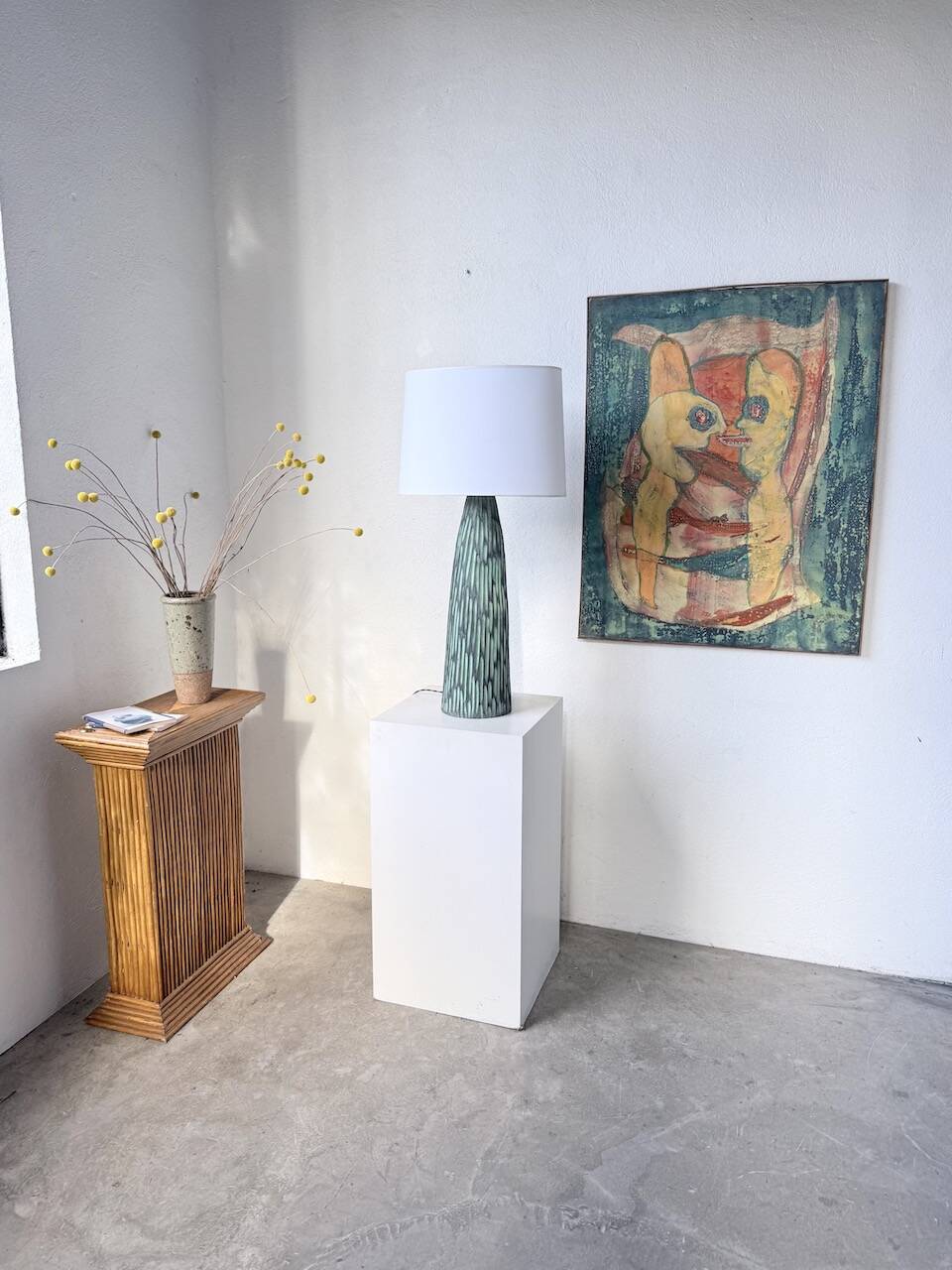 XL ceramic lamp from the 60s blin