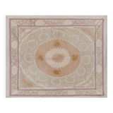 Hand knotted rug, vintage Turkish rug 119x139 cm