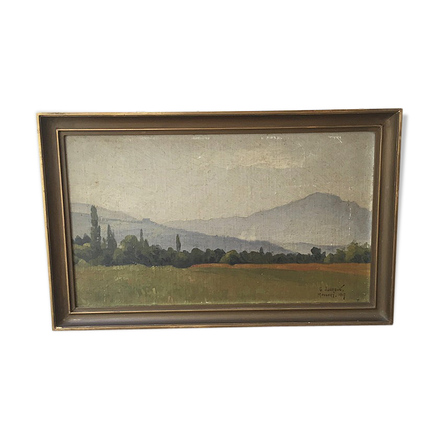 Old oil painting 1917