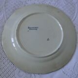 Plate old faience onnaing model eglantine blue decoration