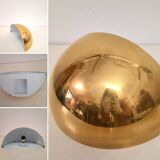 8 half moon sconces, Hollywood regency, brass, 60/70