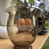 1970s blown glass pitcher