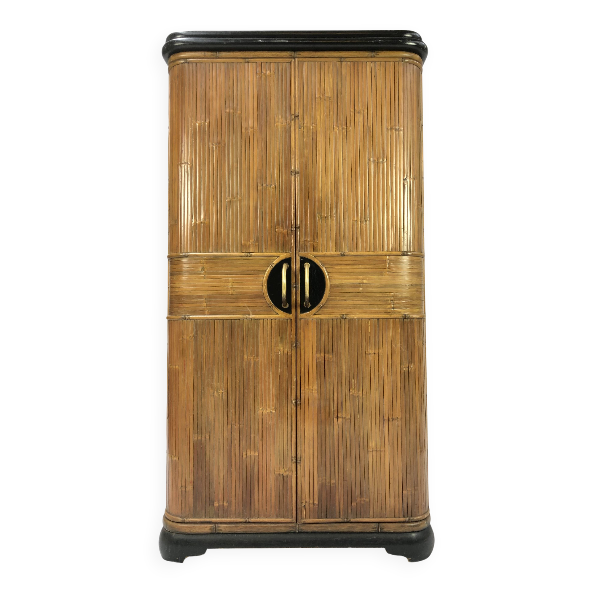Vintage bamboo cabinet