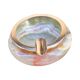 Small alabaster ashtray with brass fittings, Italy, 1970s.