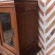 Chevet vitrine bois verre