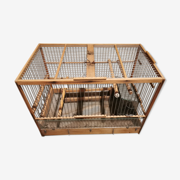Wooden birdcage