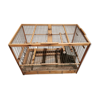 Wooden birdcage