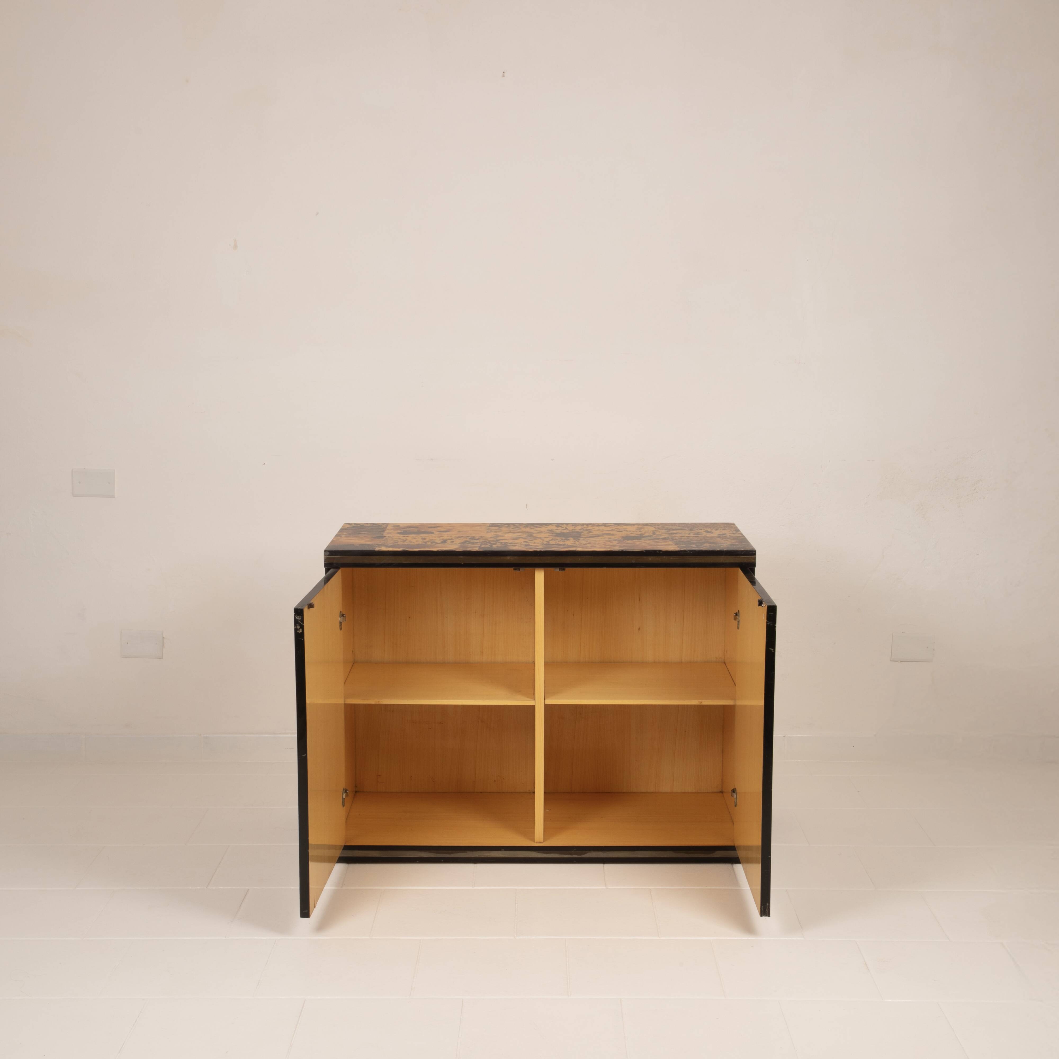 Unique Tortoiseshell Cabinet by Roberto Jodice for Ottini Milano 1974