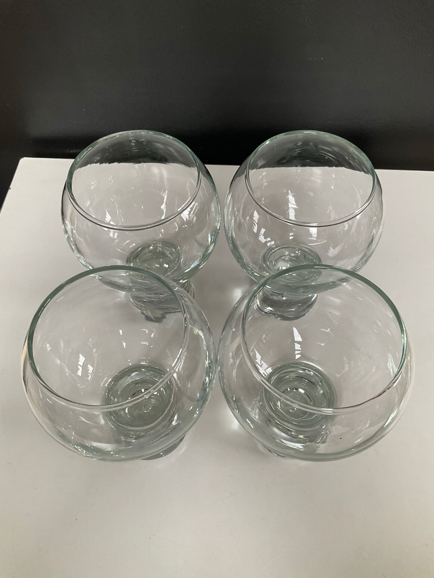 Série de 4 verres « ballon » Durobor des années 70