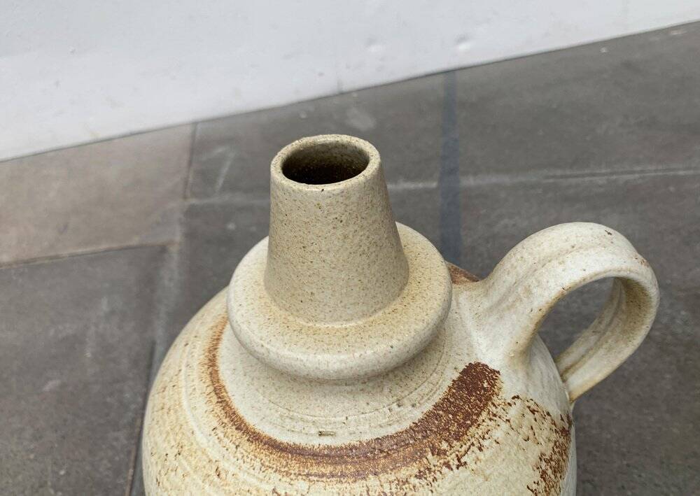 Large earthenware vase jug from German study pottery by Rudi Stahl, 1960s.