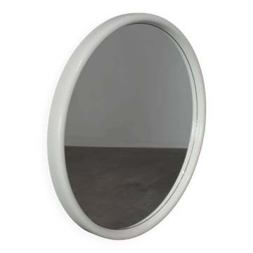 Mid-Century APPL Mirror Round White Mirror, Germany, 1960s