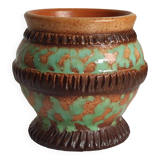 Mint green enamel pot/vase