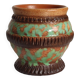 Pot/vase émail vert menthe