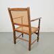 Arts & Crafts Dutch Spool Chair in Oak and Rattan, 1930s
