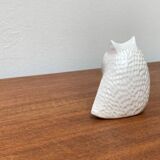 Danish mid-century ceramic owl sculpture by Søholm, 1960s.