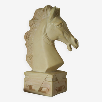 Vintage plaster horse head