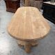 Oval table in solid oak