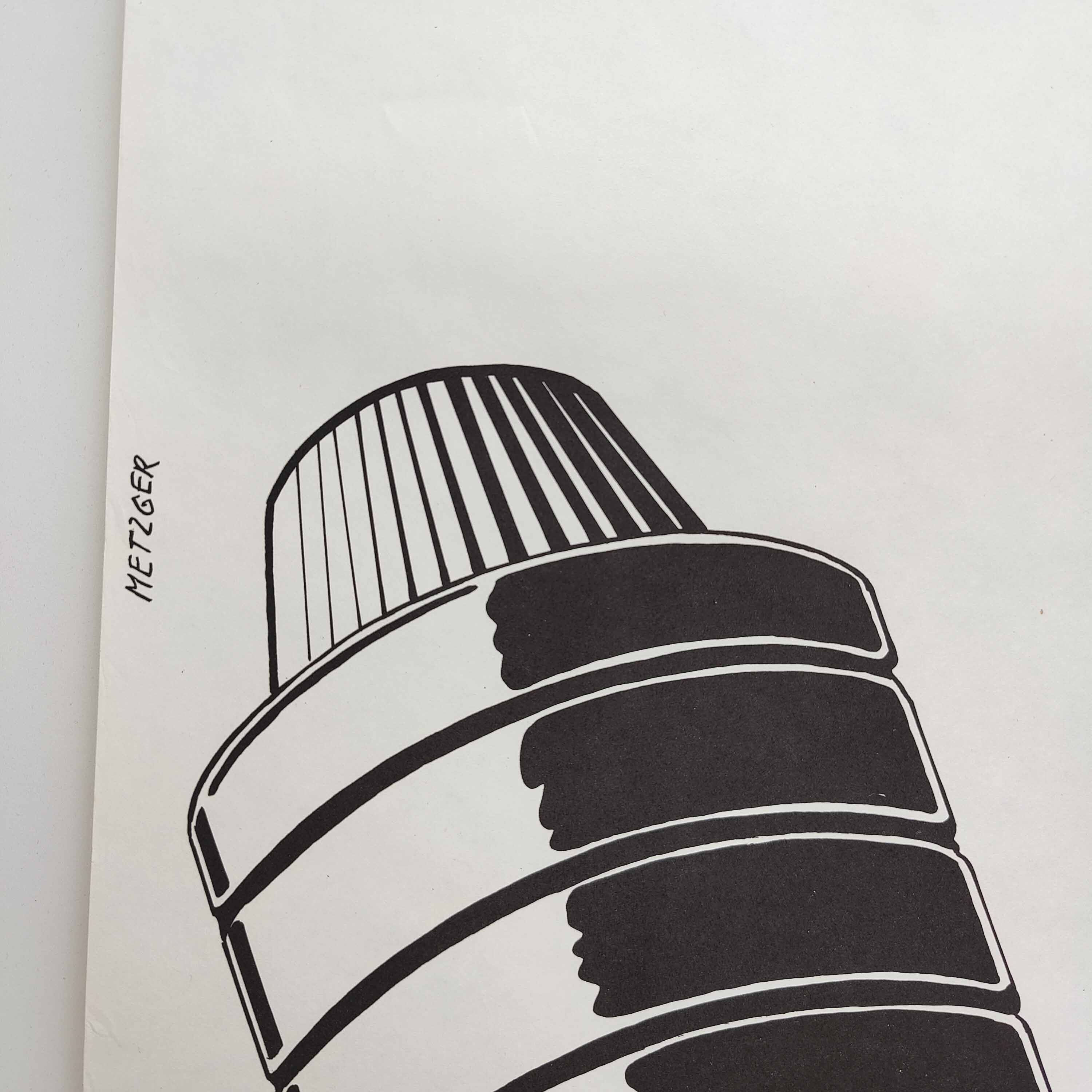 Vintage poster INRS graphics Metzger