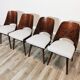 Chaises de salle à manger par Radomir Hoffman pour ton, années 1950, Set de 4