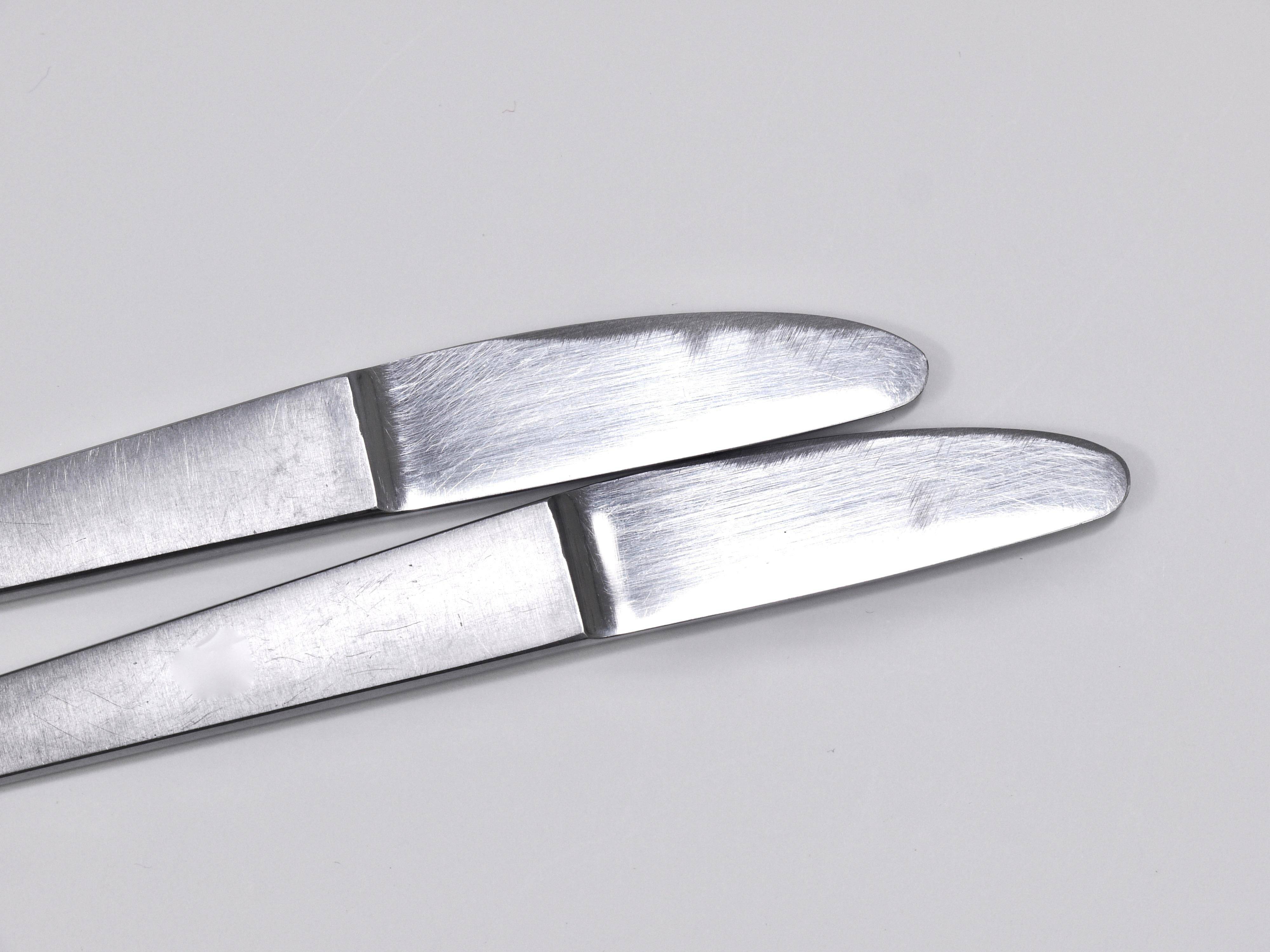Carl Auböck 2060 Cutlery, 42 pcs., Complete for 6 People, Hammered Austria, 1950
