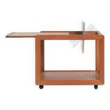 Trolley bar cart teak extendible japandi Danish Design, 1970s