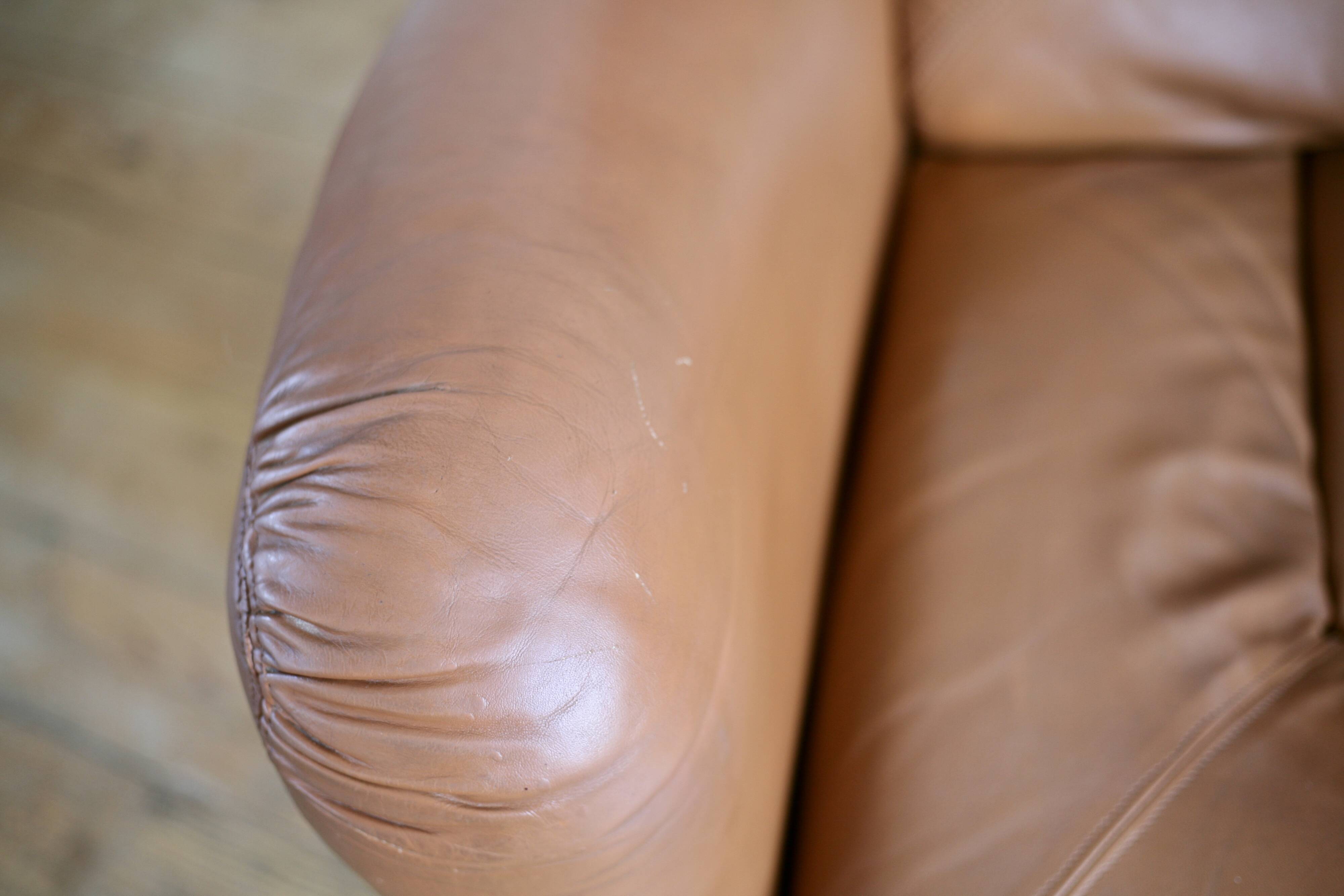 "Space age" armchair, 1970s, leather.