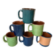 Set of 6 cups / mugs in vintage pottery
