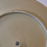 Gien France Cheese Board Orange Green Flower