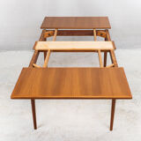 Danish extendable table teak No. 254 by Niels Otto Møller for JL Møllers, 1960s