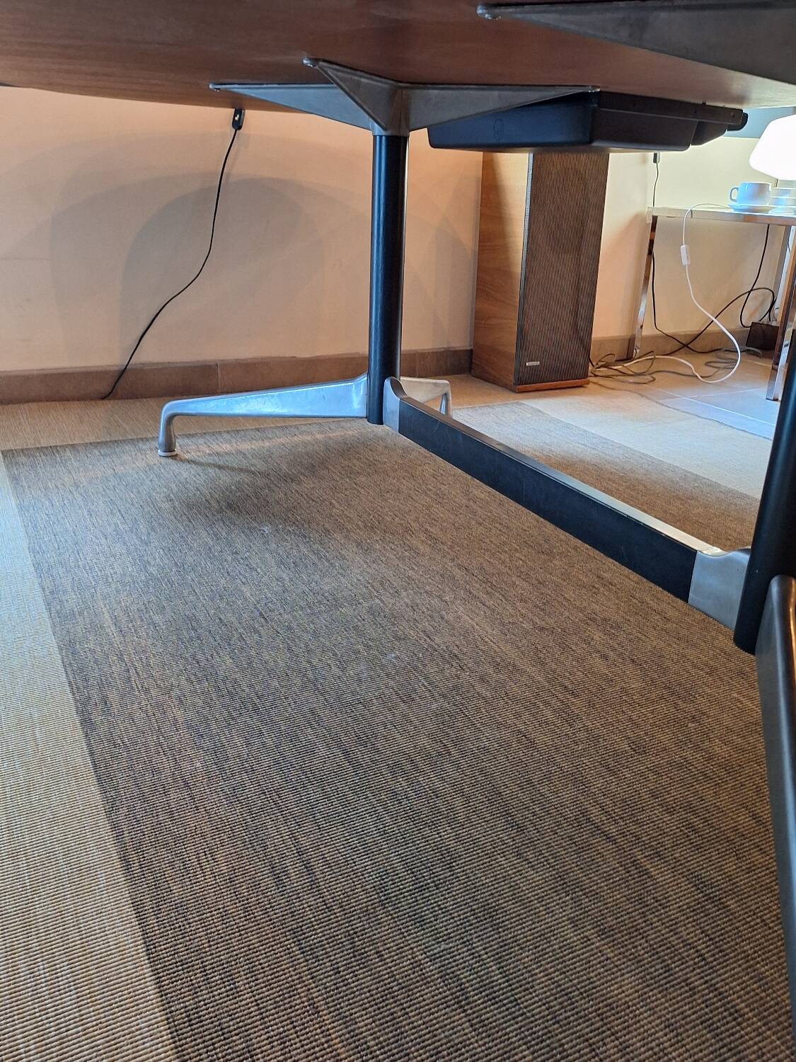 Table (desk) segment in Rosewood by Charles and Ray Eames
