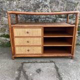 Meuble de salon en rotin